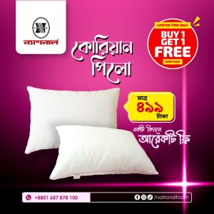 National Korean Pillow (Buy1 Get1 FREE)